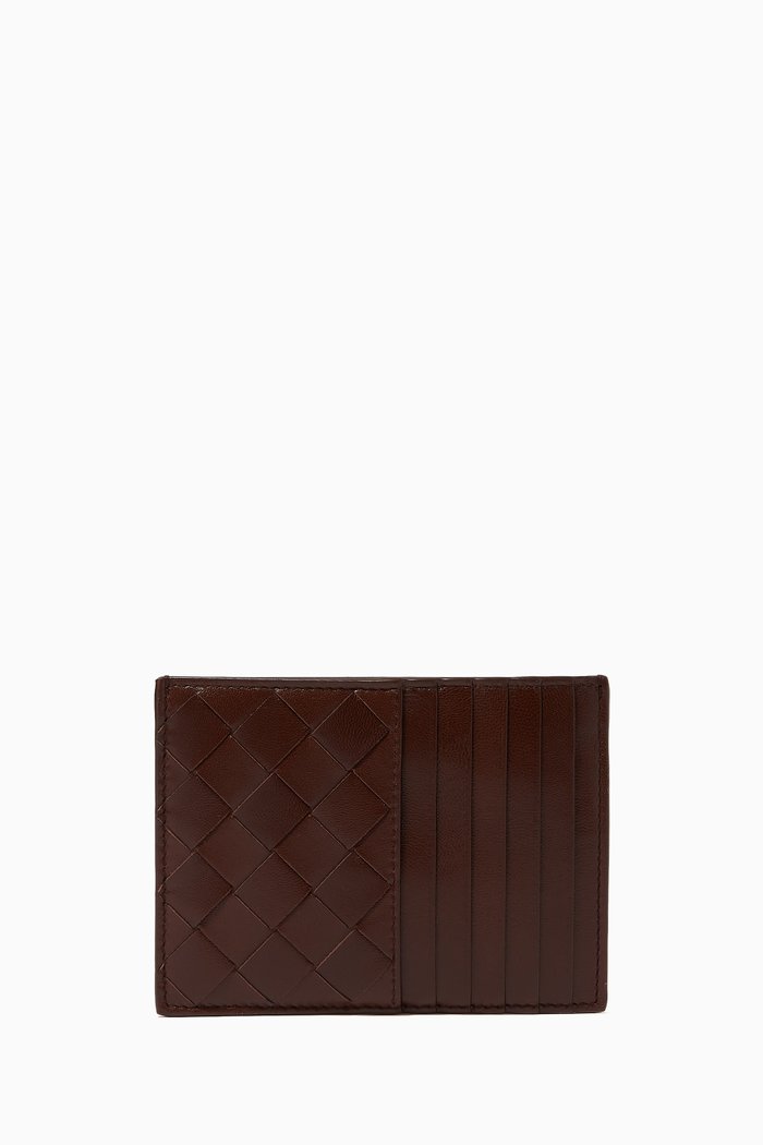 

Card Case in Intrecciato Nappa, Brown