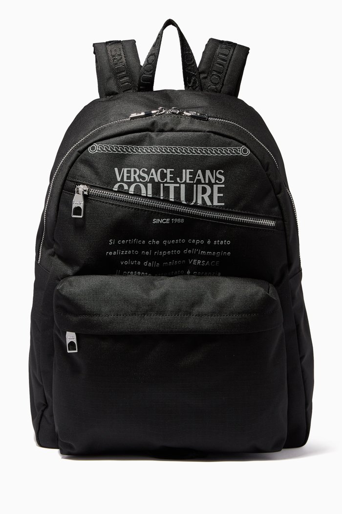 

Warranty Label Backpack in Canvas, Black