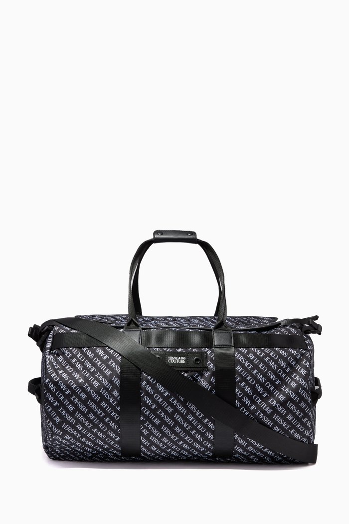 

Institutional Logo Duffle Bag in Canvas, Black