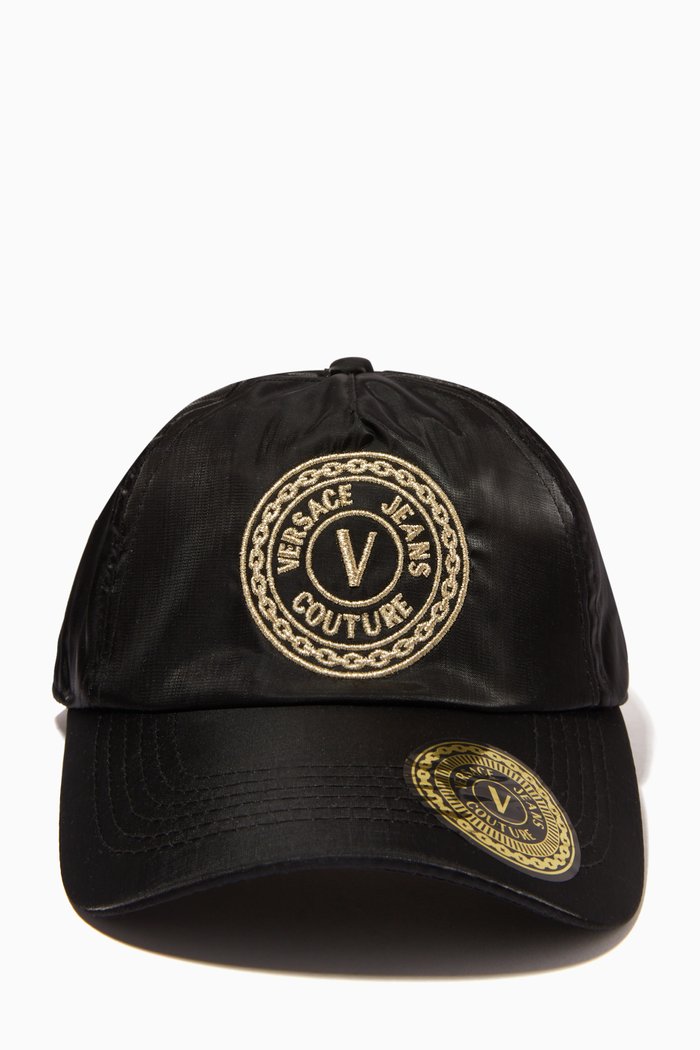 

V Emblem Cap, Black