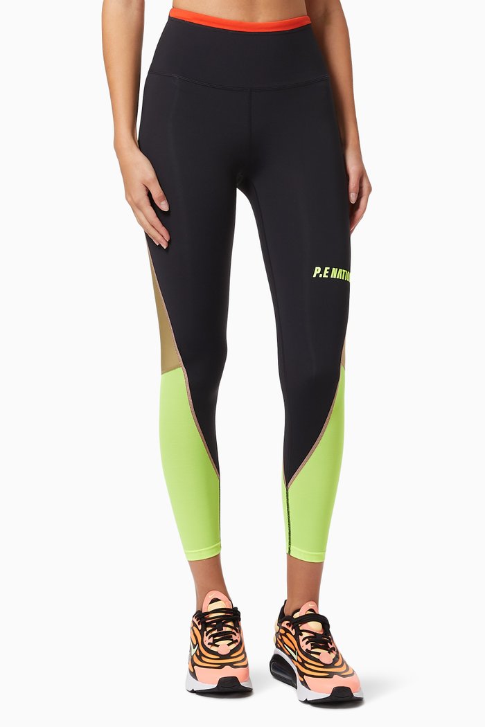

Opponent Leggings in Recycled Nylon, Black