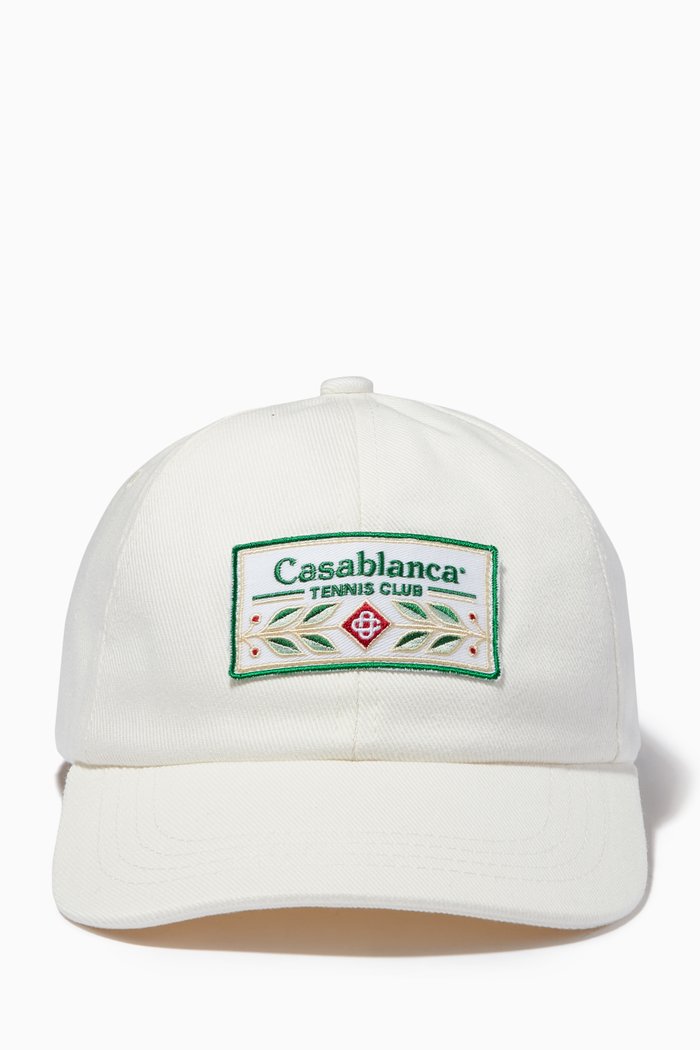 

Laurel Patch Cap in Cotton Twill, White