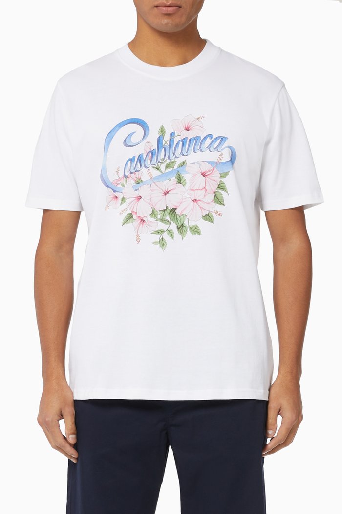 

Tennis Club Icon Screen Jersey T-shirt, White