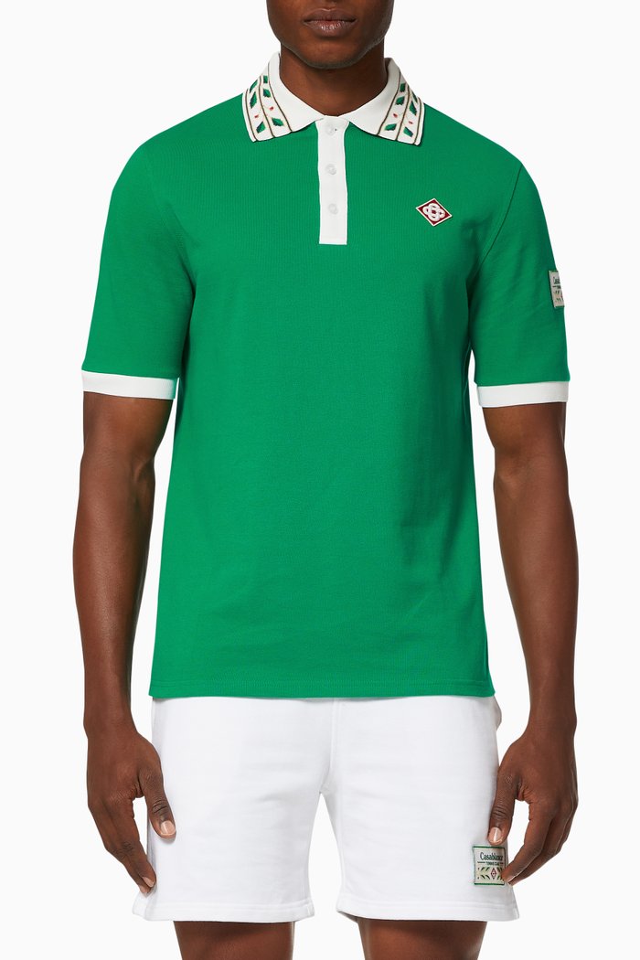 

Laurel Cotton Classic Polo Shirt, Green