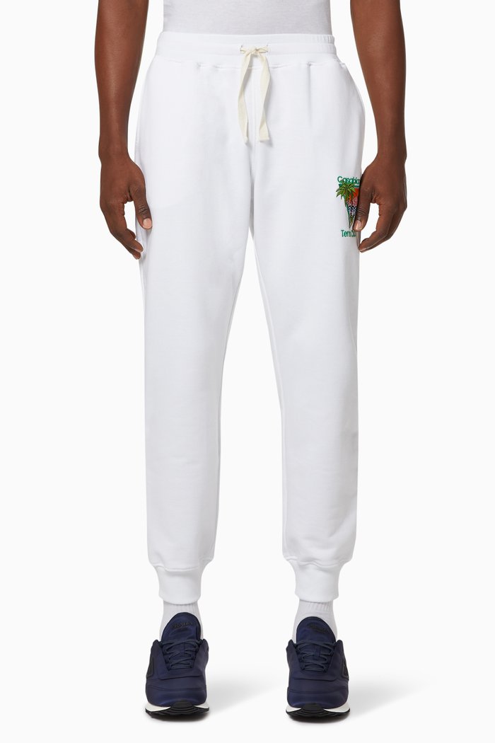 

Tennis Club Icon Cotton Sweatpants, White
