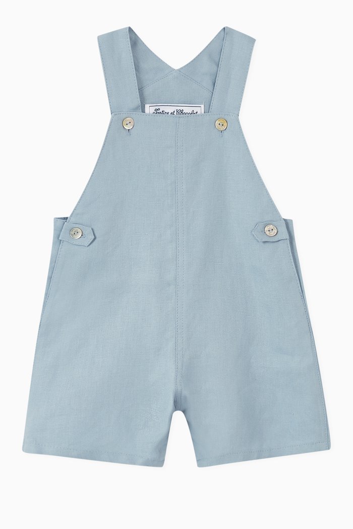 

Cotton Dungarees, Blue