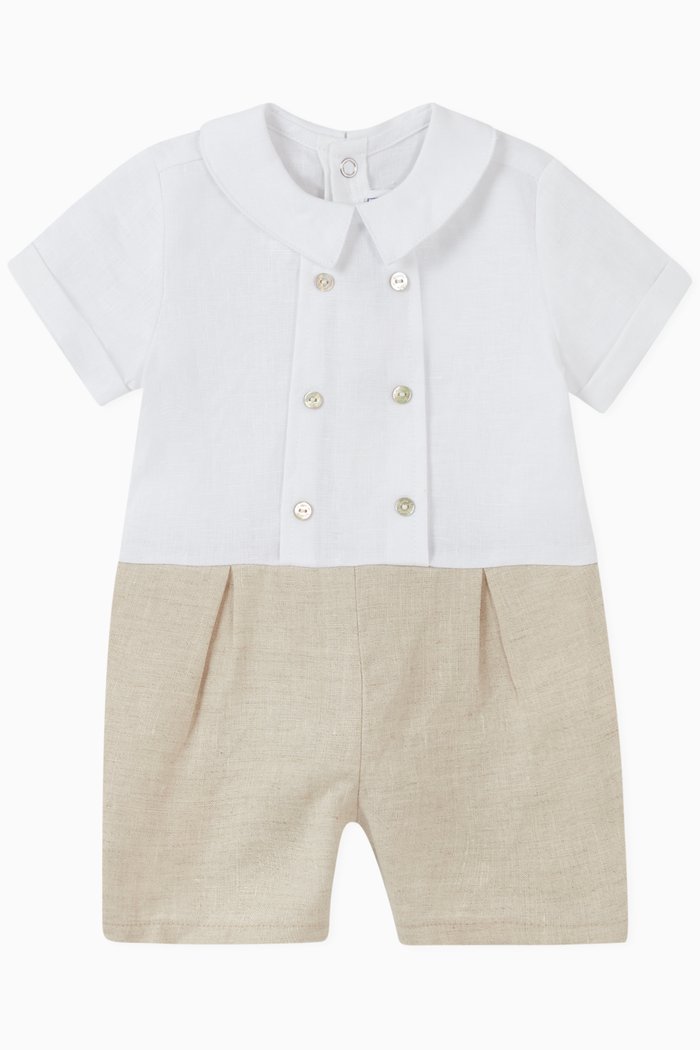 

Polo Romper, Neutral
