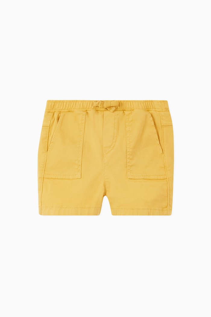 

Twill Cotton Shorts, Yellow