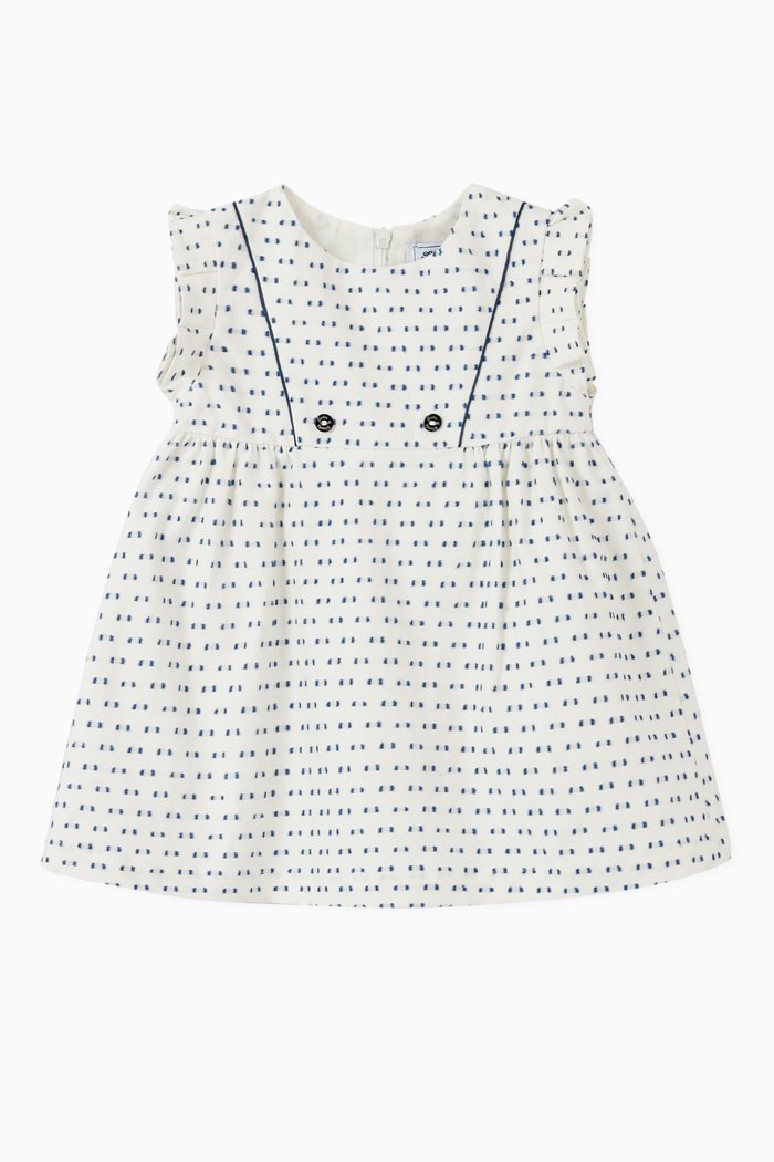 

Swiss Dot Dress, Blue
