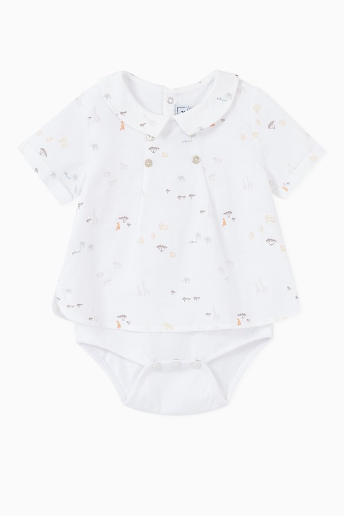 

Animal Graphics Bodysuit, White