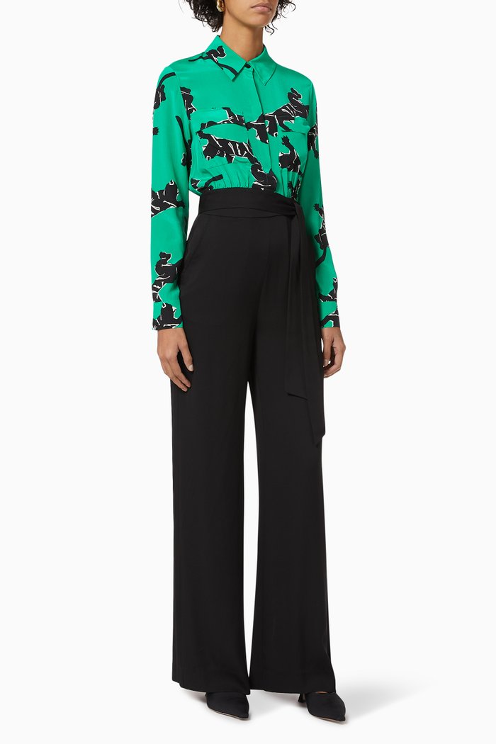 Estrella Silk Jumpsuit, Multicolour