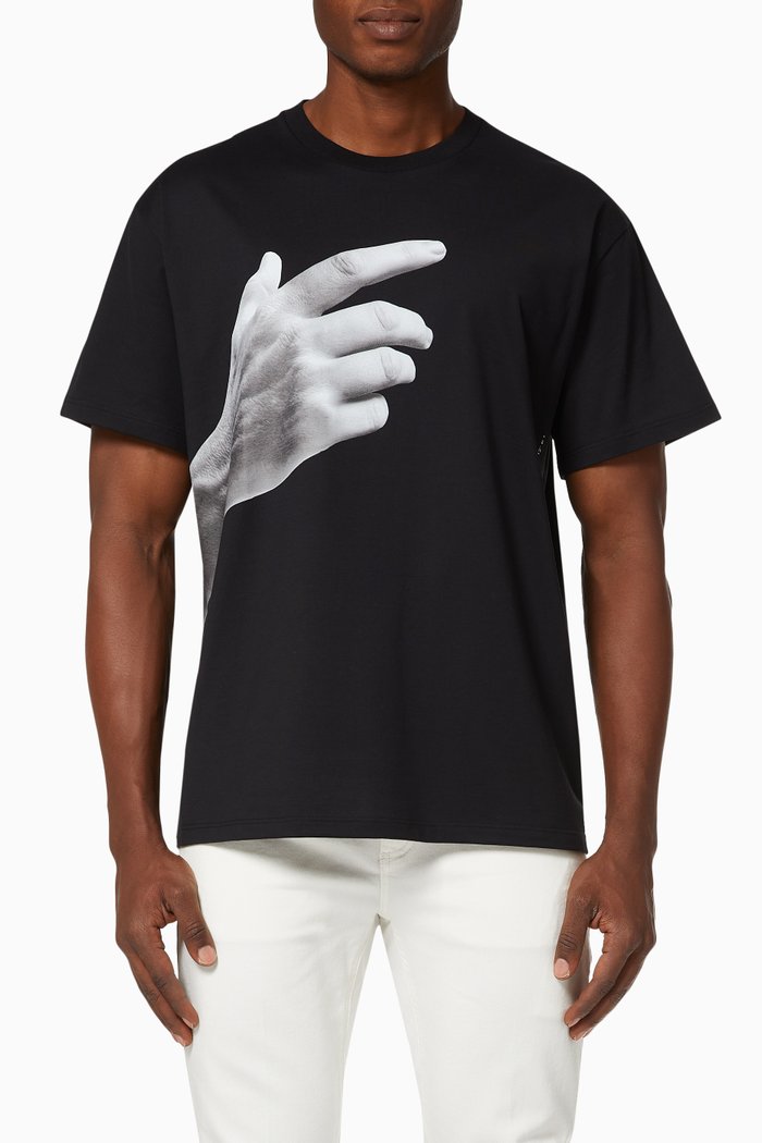 The Other Hand 01 Cotton T-Shirt, Black