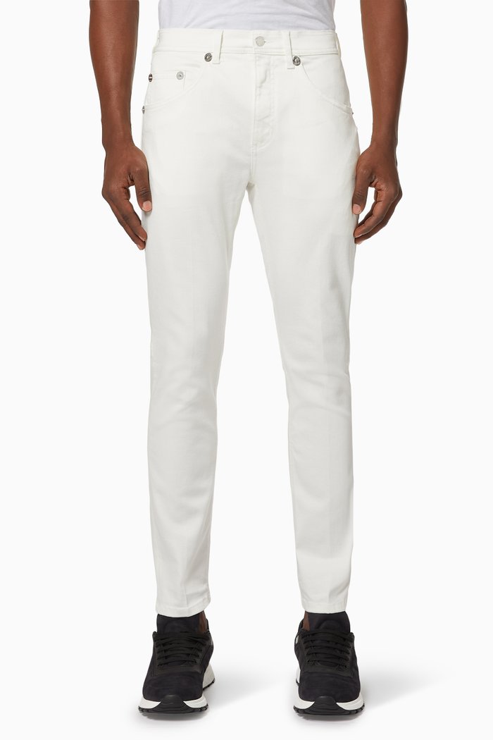 

Skinny-Fit Denim Jeans, White