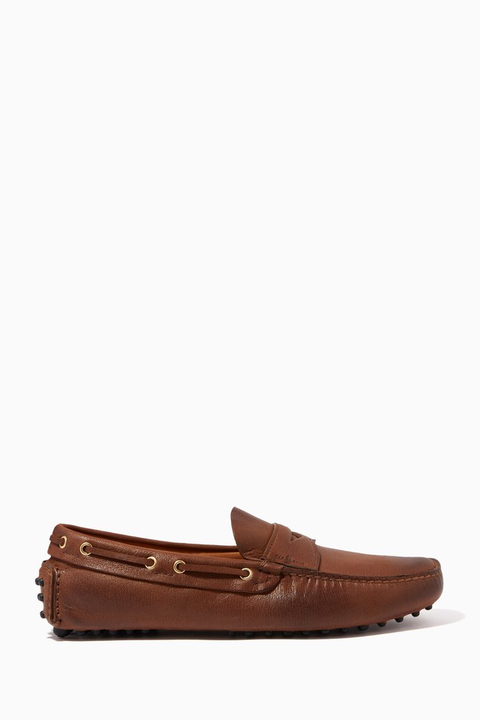 

Penny Loafers in Leather, Neutral