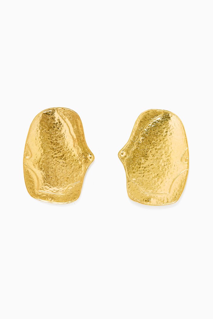 

Hand Hammered Earrings in 18kt Yellow Gold