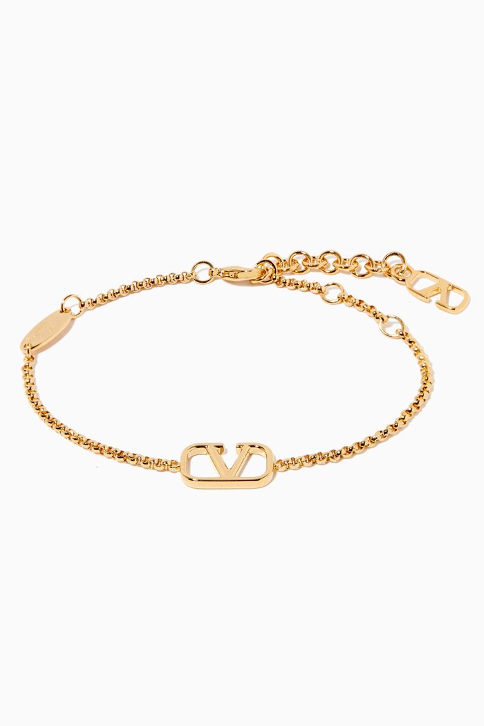 

Valentino Garavani VLOGO Bracelet in 18k Gold Plating