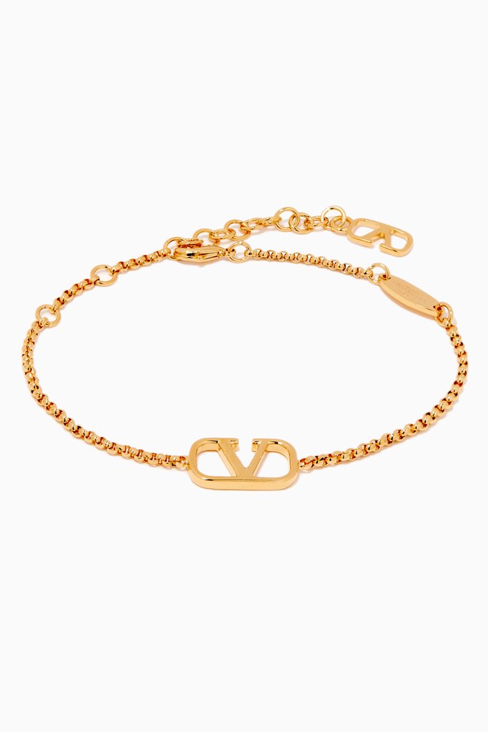 

Valentino Garavani VLOGO Bracelet in 18k Gold Plating