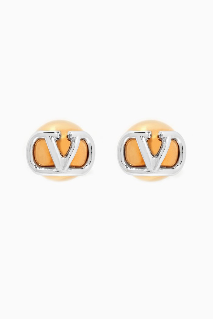 

Valentino Garavani VLOGO Earrings in Metal, Gold