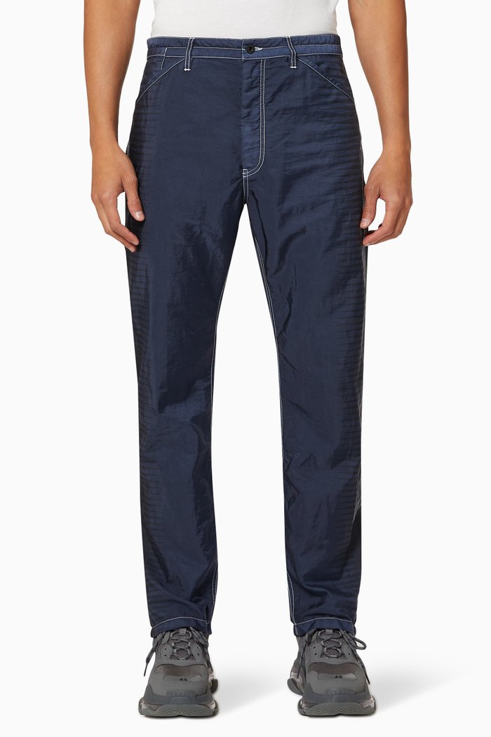 

Al-Sadu Trousers in Cotton, Blue