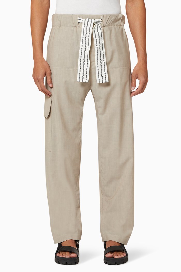 

Sack Pants in Cotton, Neutral