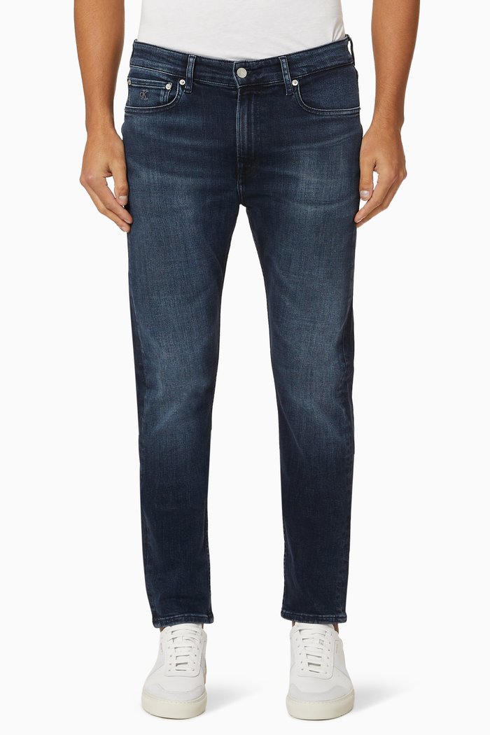 

CK 058 Tapered Denim Jeans, Blue