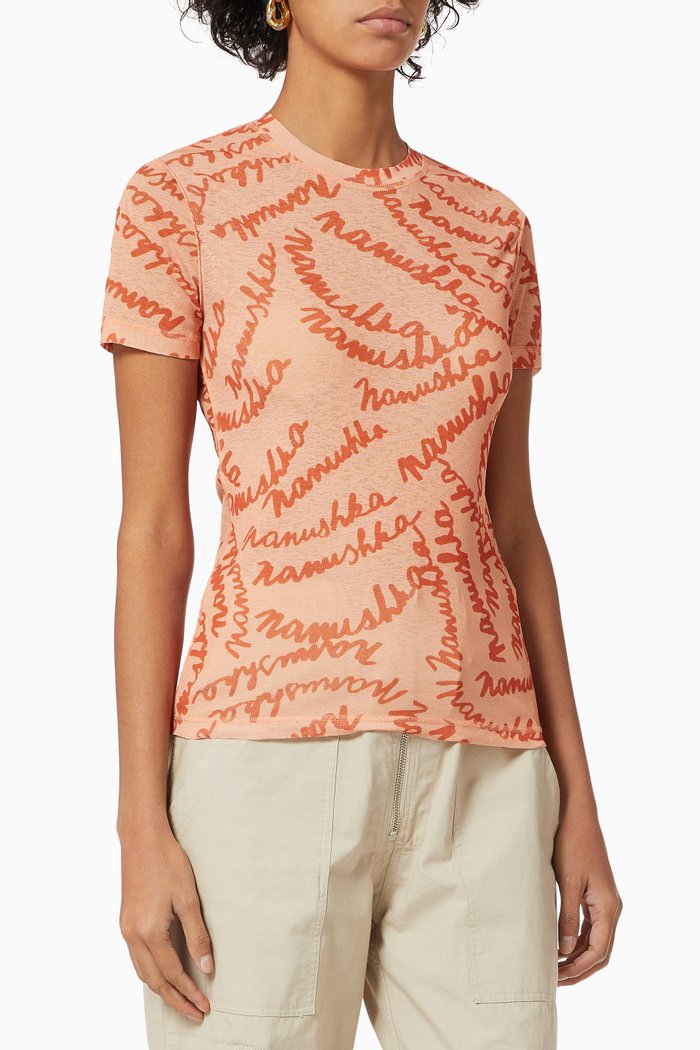 

Guy Top in Mesh Jersey, Orange