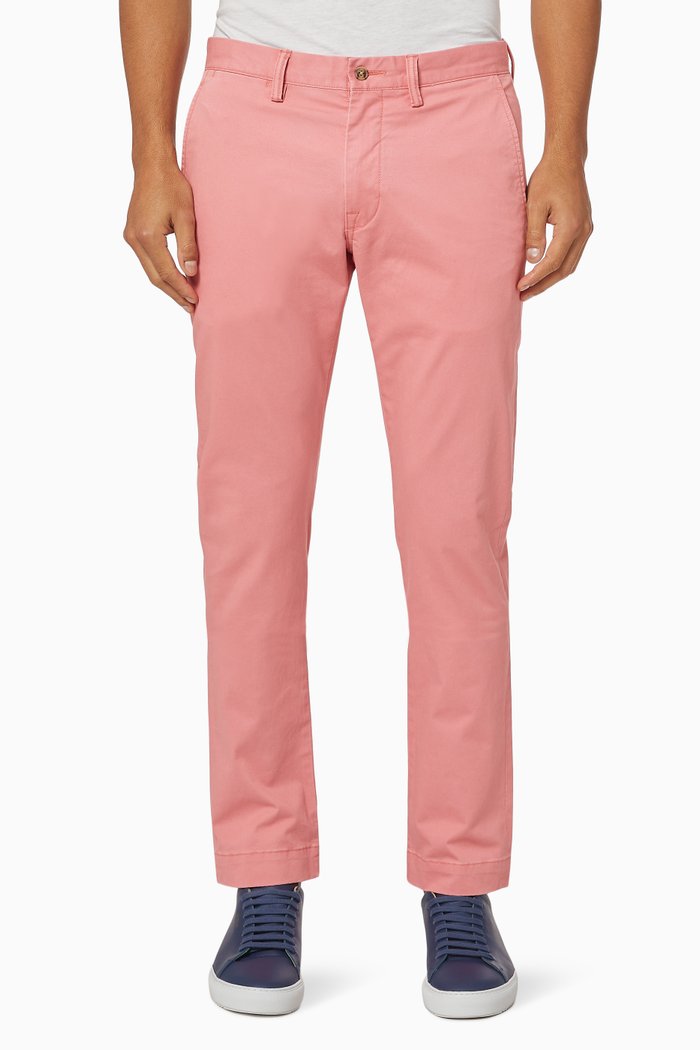 

Slim Fit Stretch Chino Pants, Pink
