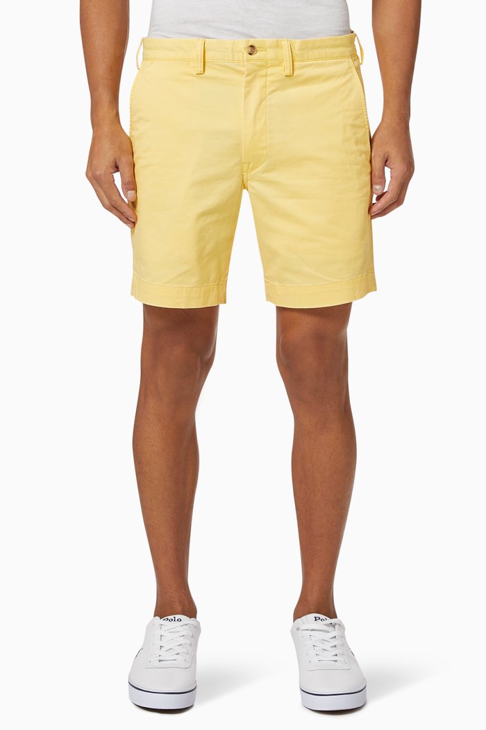 

Stretch Straight Fit Chino Short, Yellow