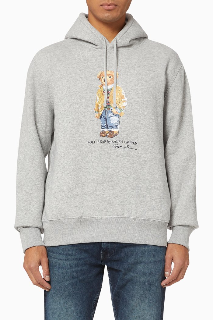 

Polo Bear Hoodie, Grey