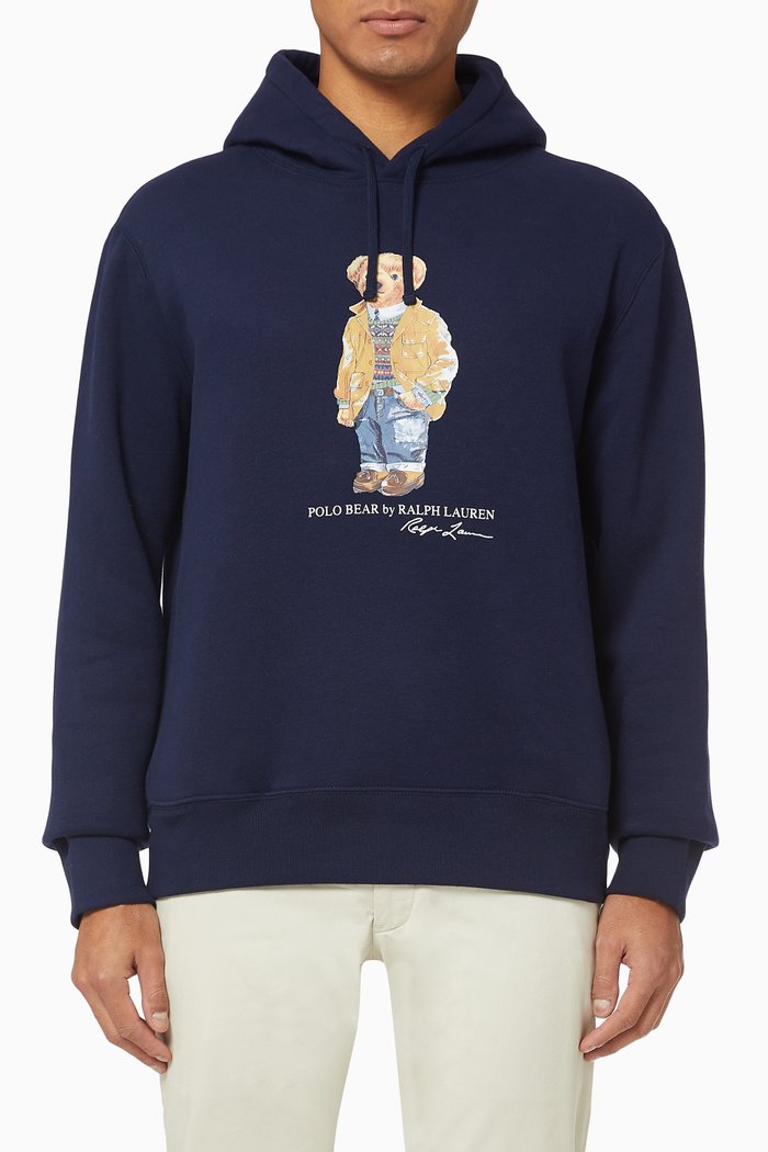 

Polo Bear Hoodie, Blue