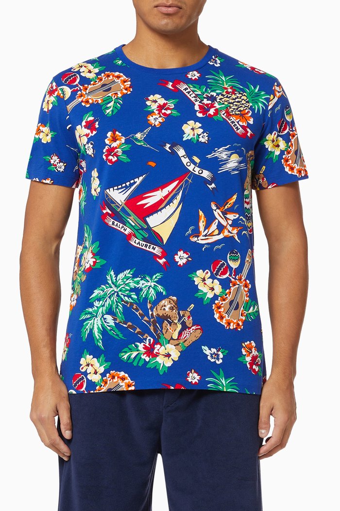 

Custom Slim Fit Polo Bear T-shirt, Multicolour