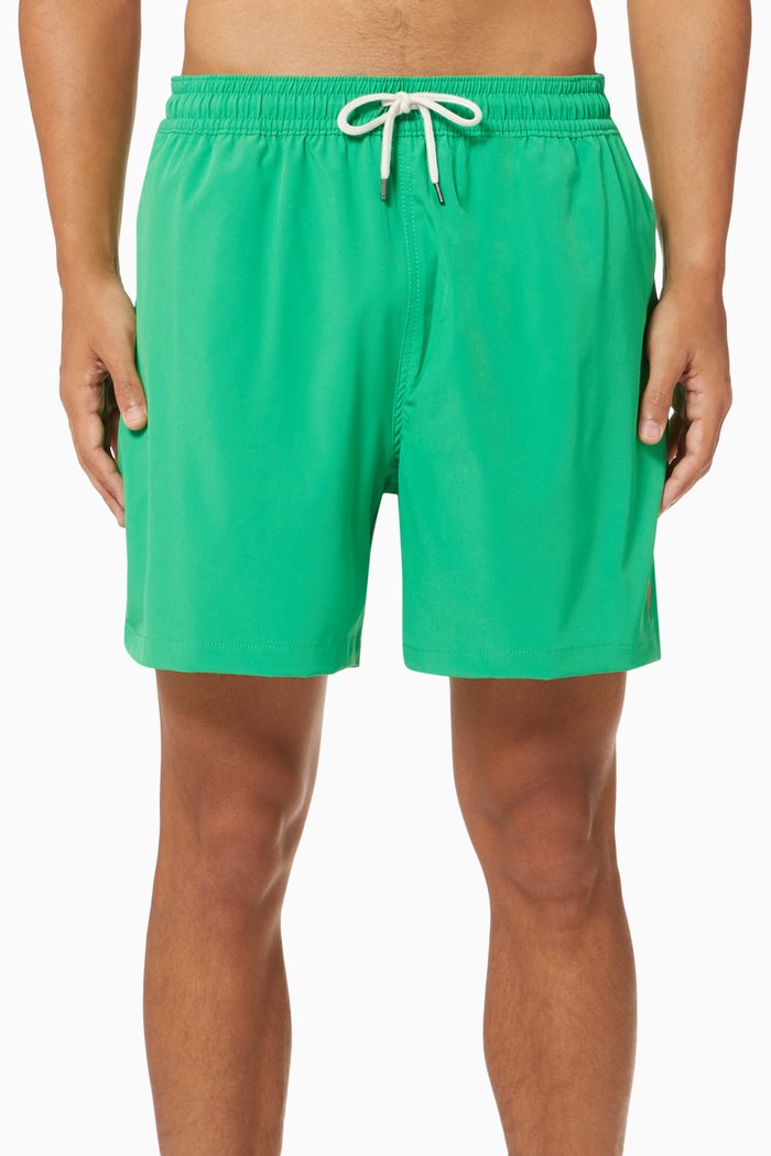 

5.5" Traveller Swim Trunks in Nylon, Green