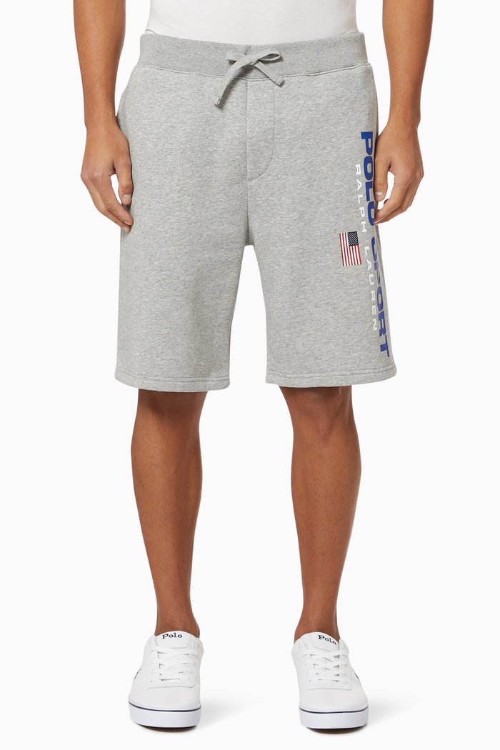 

Polo Sport Fleece Jersey Shorts, Grey