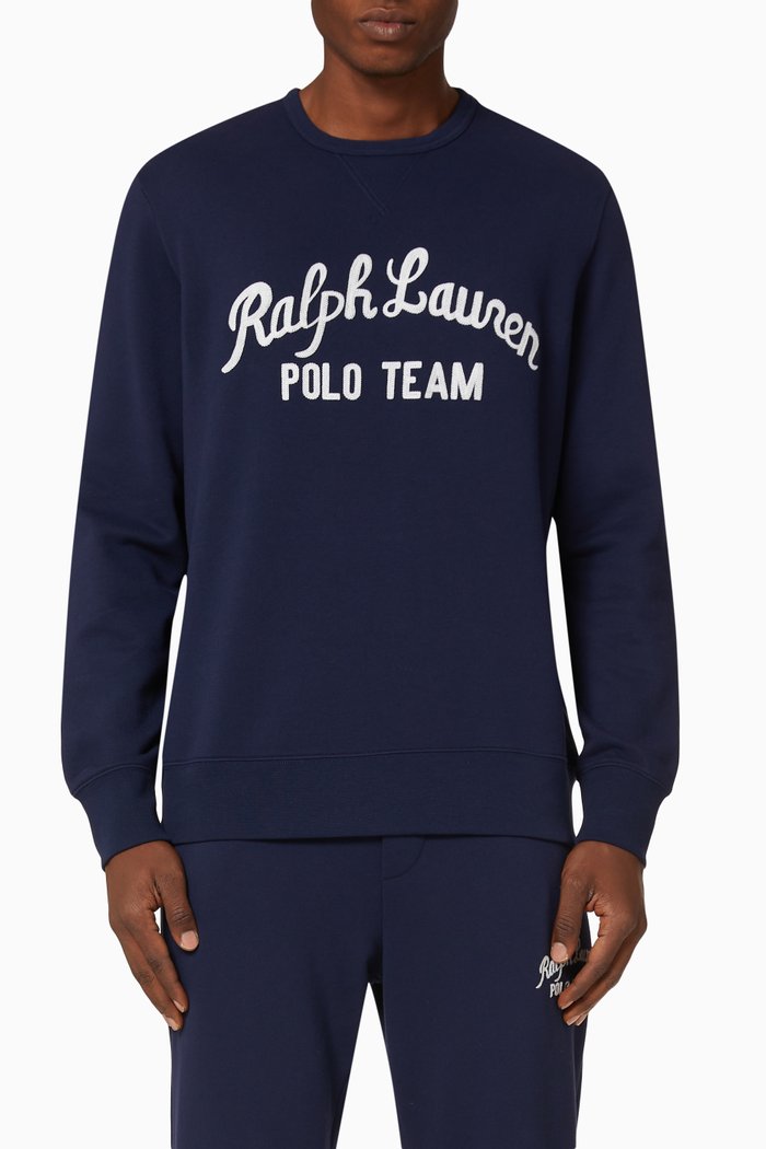 

Polo Team Fleece Jersey Sweatshirt, Blue