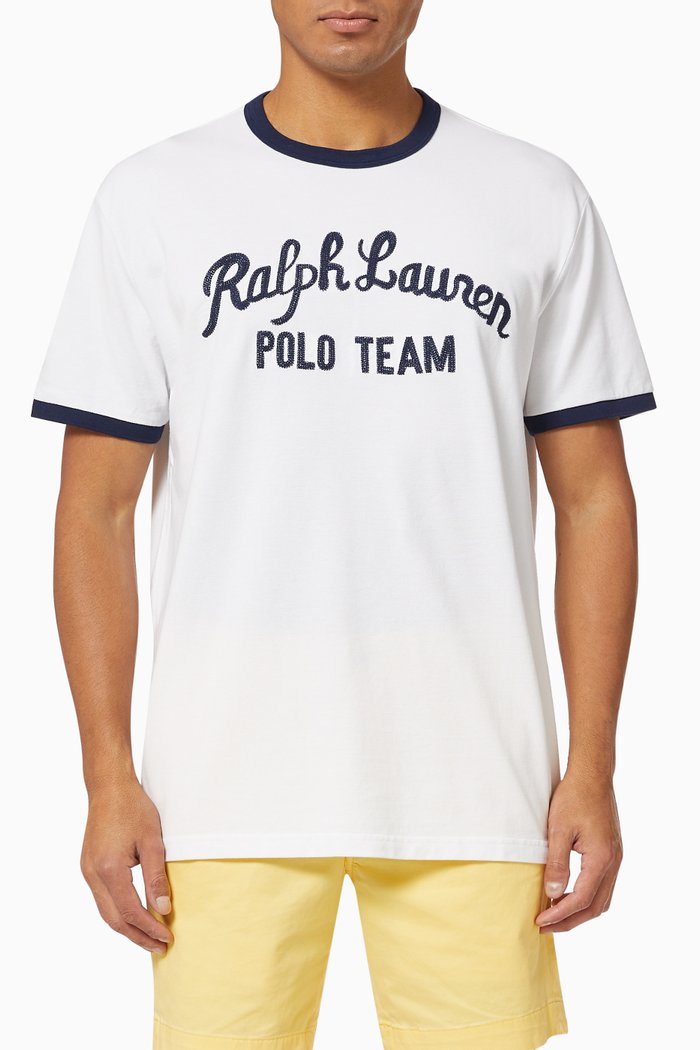 

Polo Team Cotton Mesh T-shirt, White
