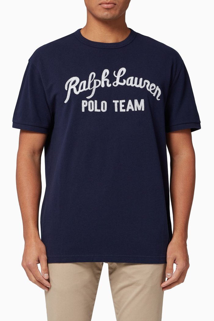 

Polo Team Cotton Mesh T-shirt, Blue