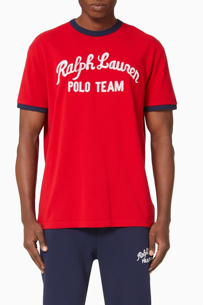

Polo Team Cotton Mesh T-shirt, Red