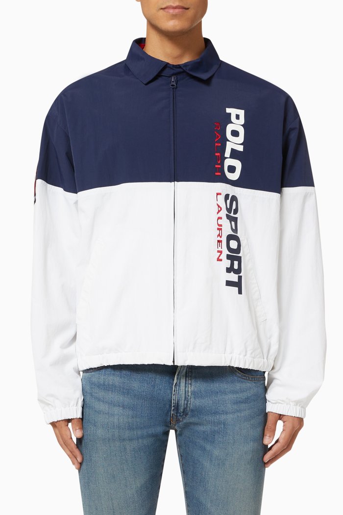 

Polo Sport Harrington Jacket in Recycled Nylon, White