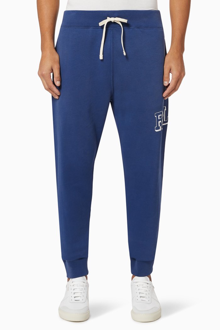 

Graphic Fleece Jersey Jogging Pants, Blue