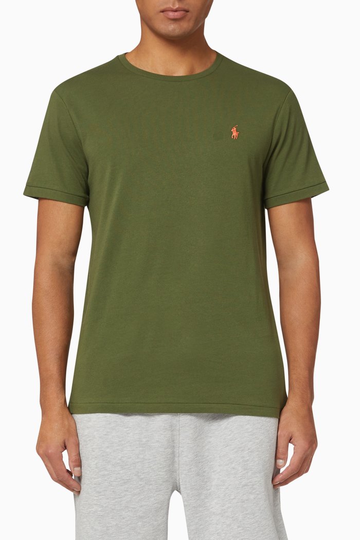 

Crewneck Jersey T-shirt, Green