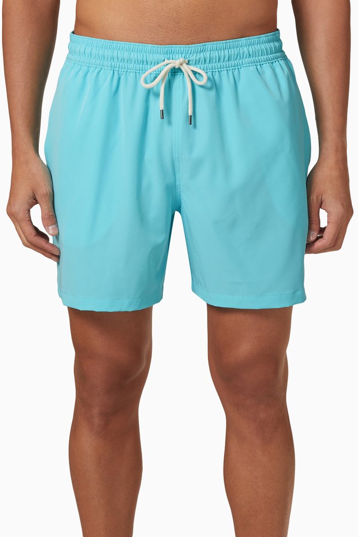 5.5" Traveler Swim Trunks, Blue