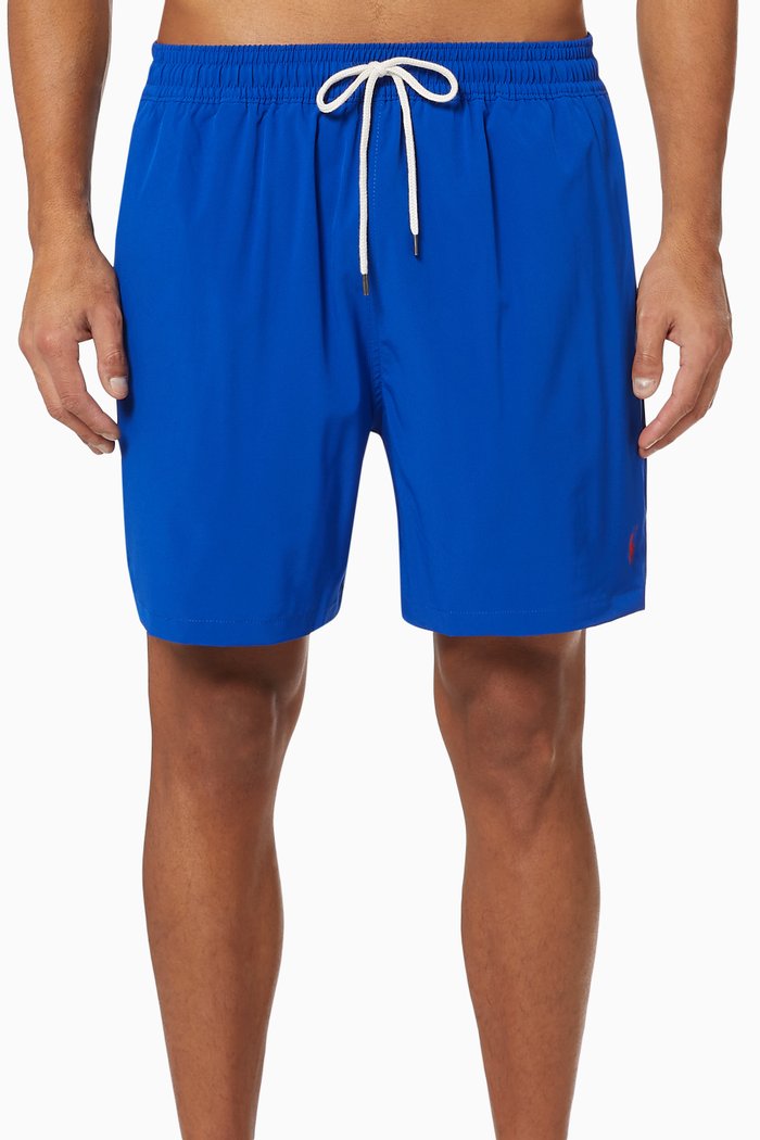 

5.5" Traveler Swim Trunks, Blue