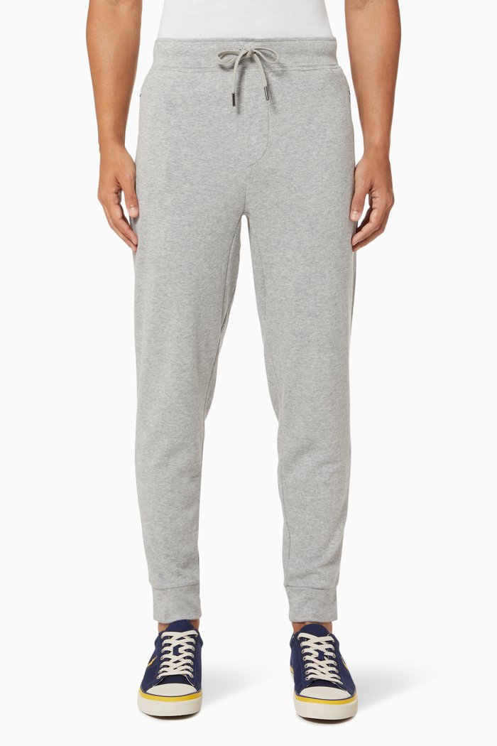 Logo Joggers in Cotton Blend, Grey