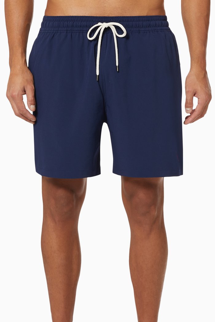 

5.5" Traveler Swim Trunks, Blue