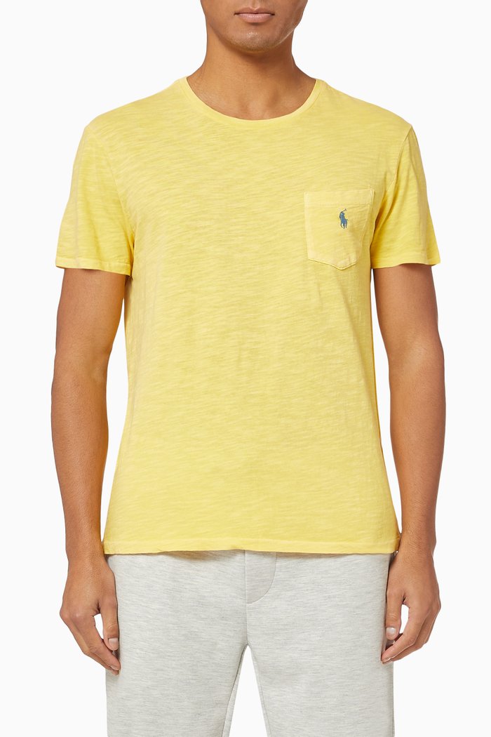 

Custom Slim Fit Pocket Jersey T-Shirt, Yellow