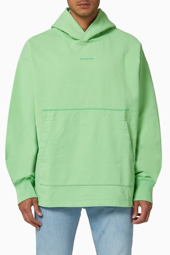 

Hooded Sweatshirt in Cotton, Green