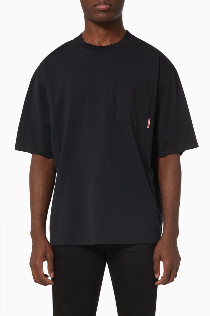 

Pocket T-shirt in Organic Cotton, Black