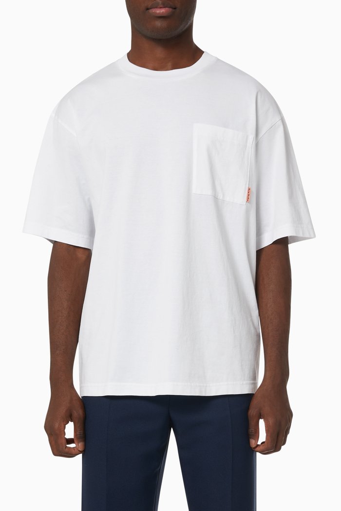 

Pocket T-shirt in Organic Cotton, White