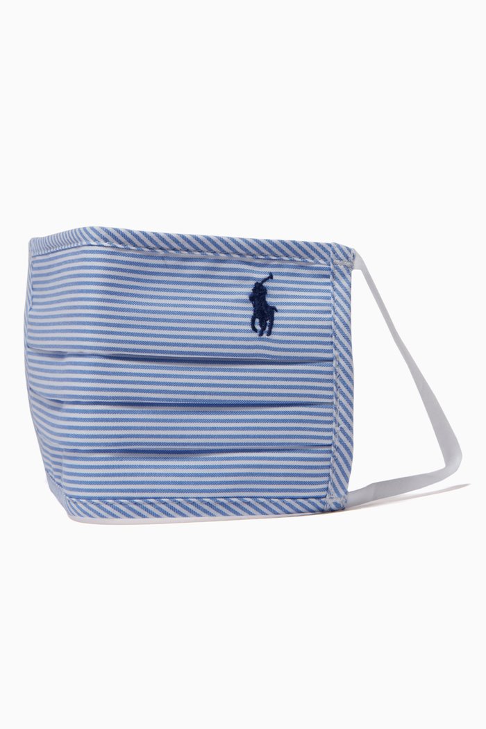 

B Face Mask in Cotton, Blue