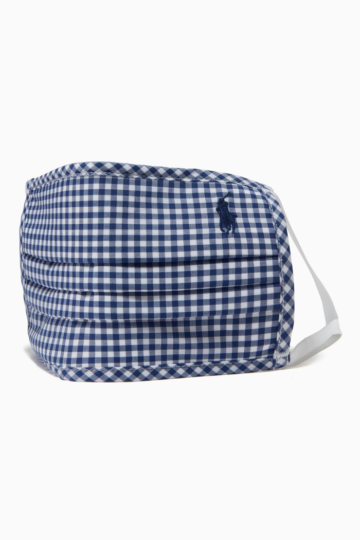 

B Face Mask in Cotton, Blue